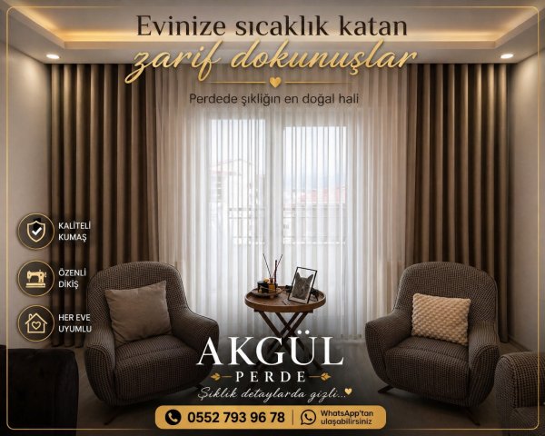 S PİLE DİKİM SALON PERDESİ